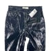 Abercrombie and Fitch Pant Women 4 Black Faux Leather 90s High Rise Straight NEW