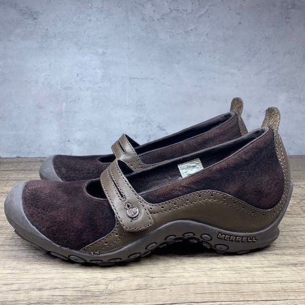 Merrell~Women’s~Plaza Bandeau Chocolate~Mary Jane Comfort Shoes~Size 9.5