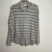 Anthropologie Saturday Sunday Hi-Lo Cowl Neck Sweater Women Size Medium Striped