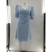 Black Halo Remus ruched cocktail dress