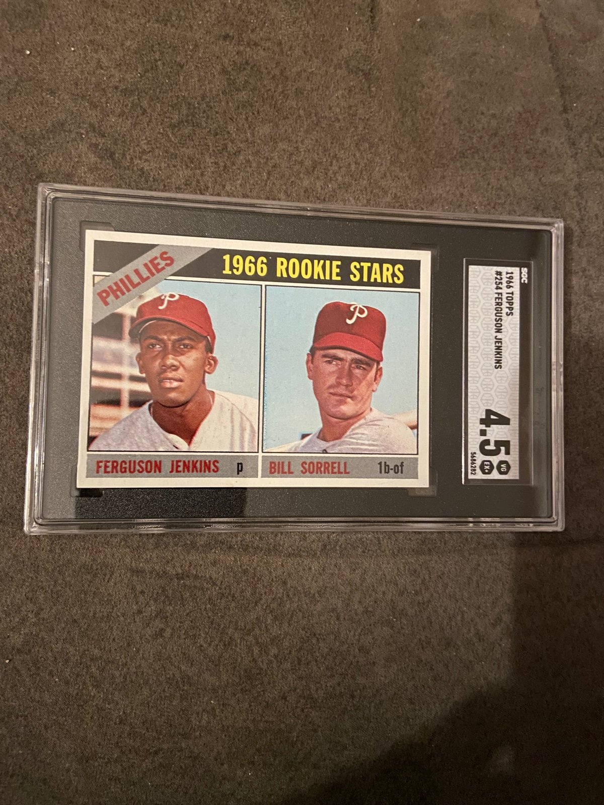 1966 Topps Ferguson Fergie Jenkins Rookie SGC 4.5 VG-EX+ Phillies-