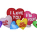 6 Foot Long Valentine's Day Inflatable Love Hearts
