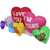 6 Foot Long Valentine's Day Inflatable Love Hearts
