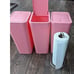 3 Pack Bathroom Trash Can with Lid,10L / 2.6 Gallon Slim Wastebasket - Pink