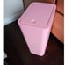 3 Pack Bathroom Trash Can with Lid,10L / 2.6 Gallon Slim Wastebasket - Pink
