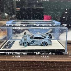Porsche 964 RWB 1:64 Alloy Model Car - Kanagawa Wave Custom Design