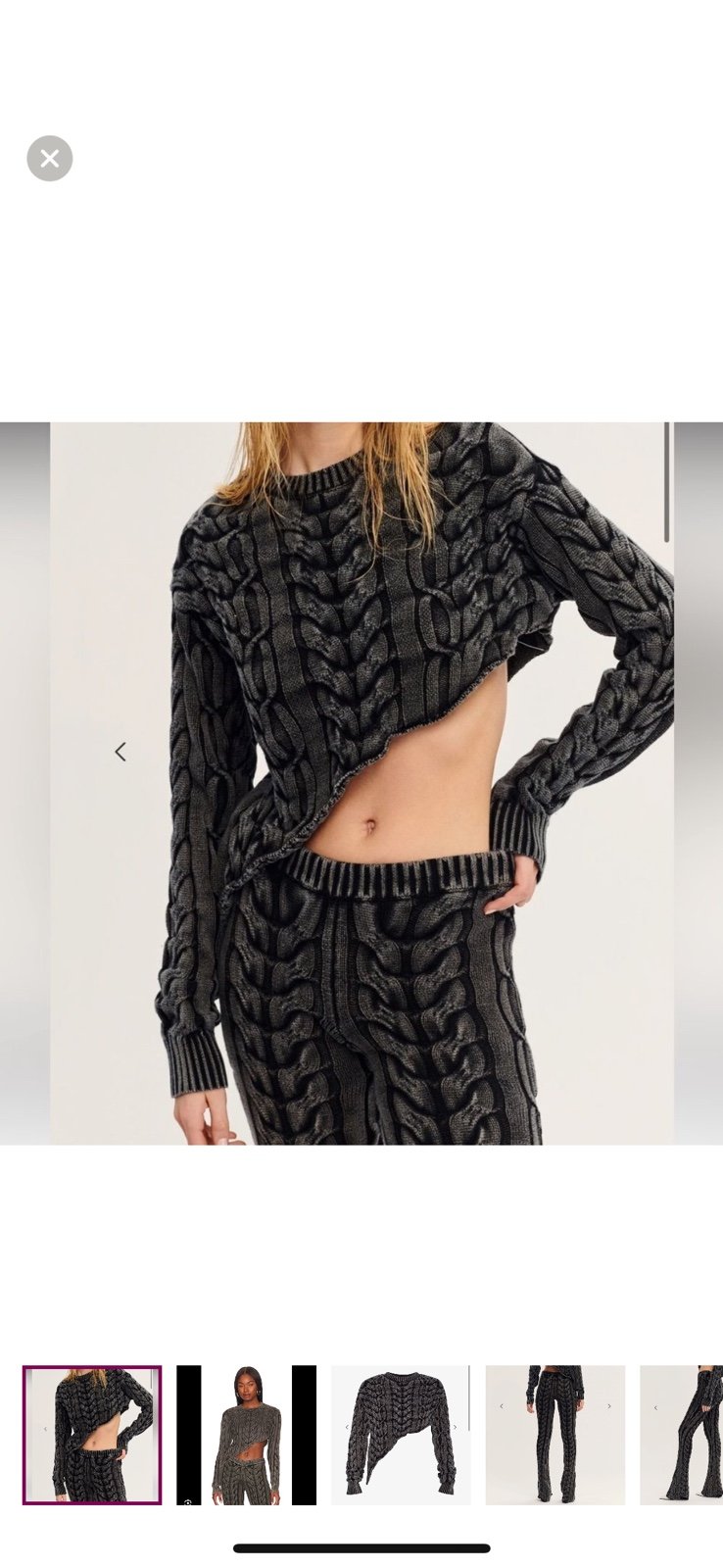 Seroya orchis cable knit set