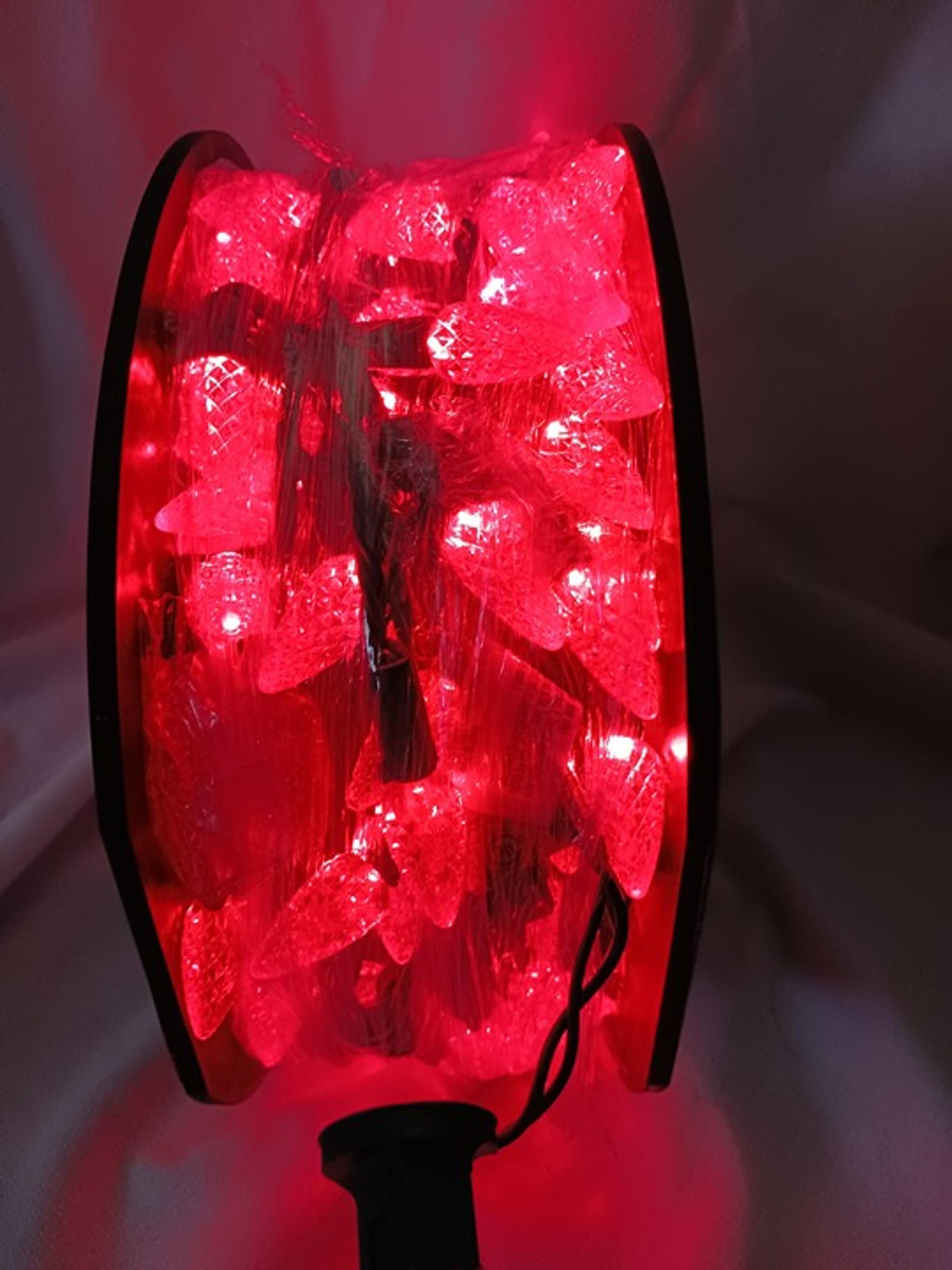 NIP Sylvania Stay-Lit Platinum 200 LED C6 String Lights Red