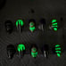 Glow in the dark beetle juice press on nails