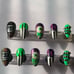 Glow in the dark beetle juice press on nails