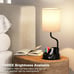 Set of 2 Table Lamps with USB & AC Charging, 3 Color Temperatures, Phone Holder.
