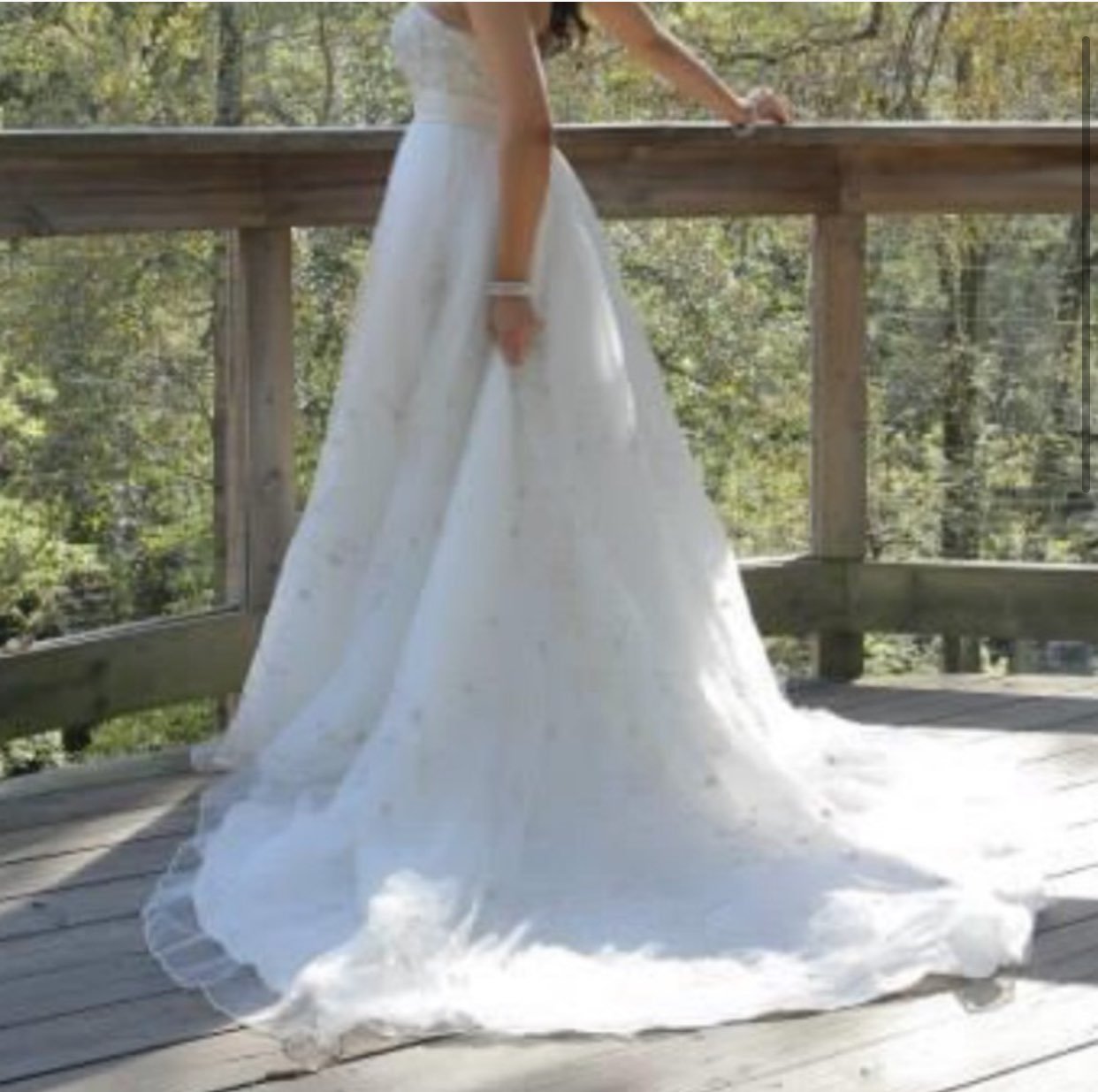 Casablanca tulle wedding gown