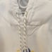 Urban Outfitters Women's size Medium Blue and White Hooded Sweatshirt
