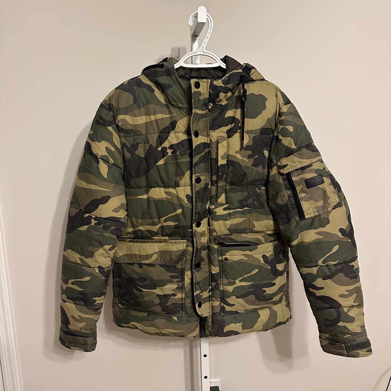 Zara men’s jacket coat army green
