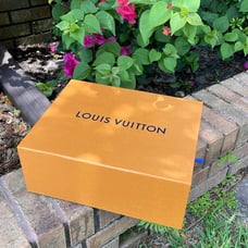 Louis Vuitton Orange Slide Shoe Box!