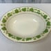 Vintage Pope Gosser China Made in USA American Ivy Leaf Gold Oval Serving Bowl