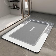 Bath Mat-Bathroom Mat Rug Non Slip Super Absorbent Stain Resistant, 17x27 inch