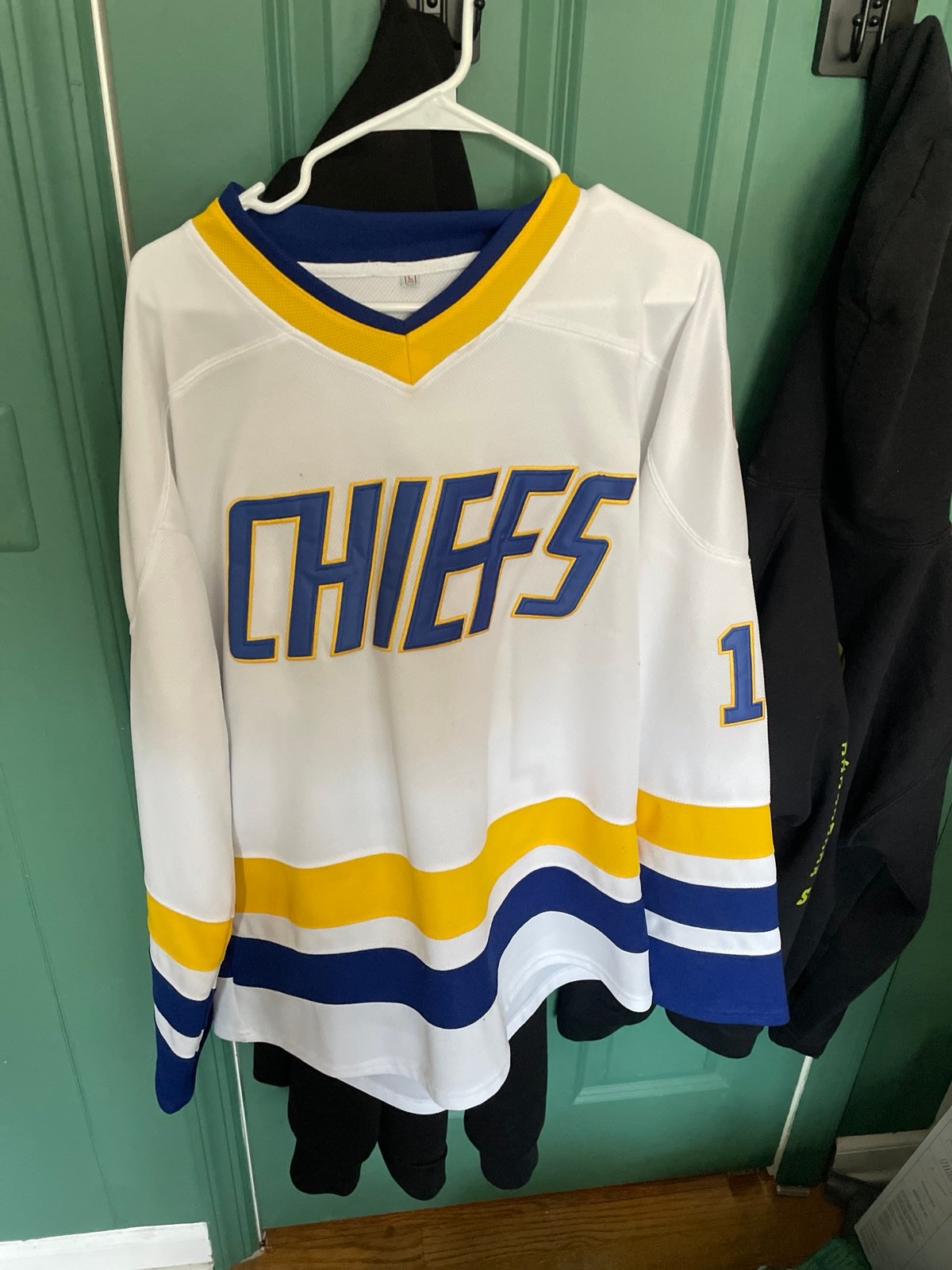 Jeff Hansen jersey from Slapshot movie