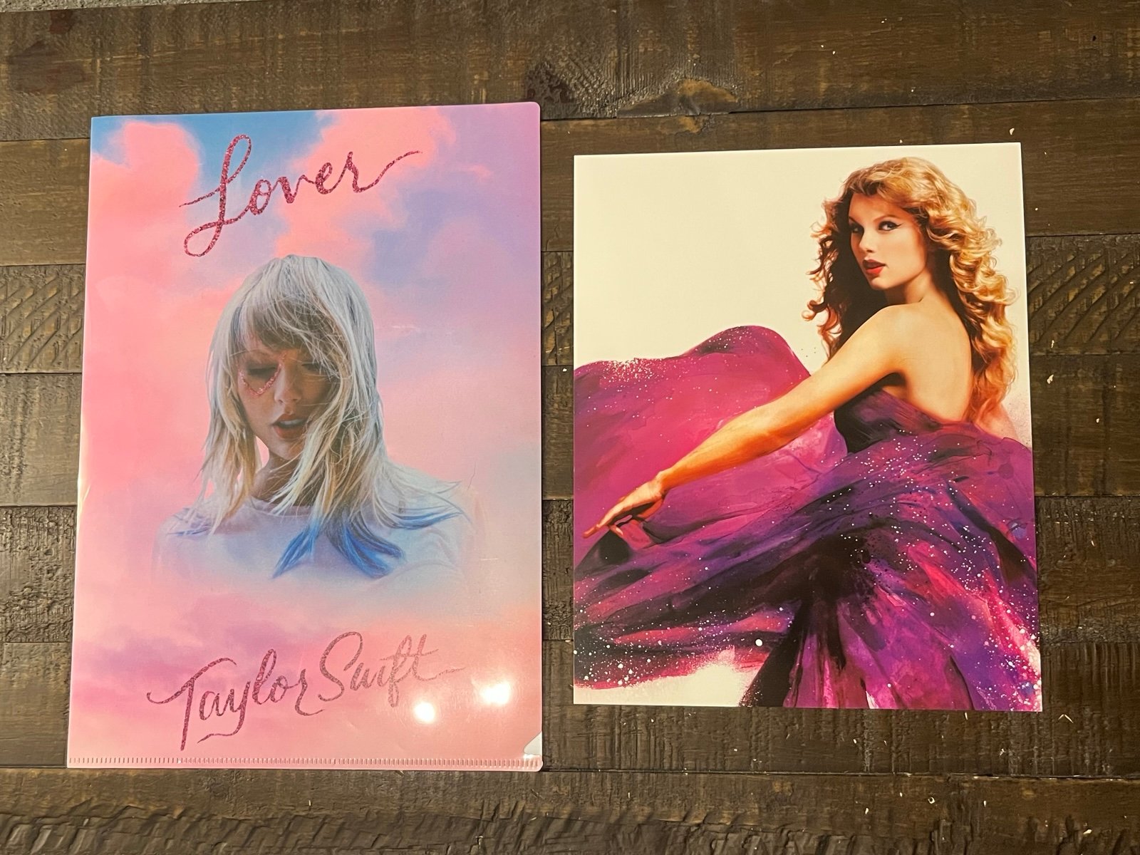 Taylor Swift Speak Now 8x10” and Lover Folder