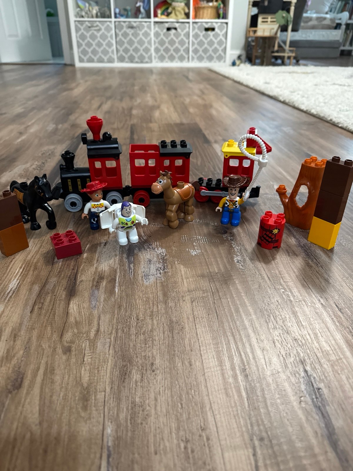 Lego Disney Toy Story Vintage Train Buzz Lightyear Woody Jessy Bullseye Duplo