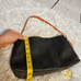 Valentina Black leather purse
