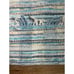 Cottagecore Rag Area Rug - 35 x 32 In - 100% Cotton - Hand Woven Rag Throw Rug