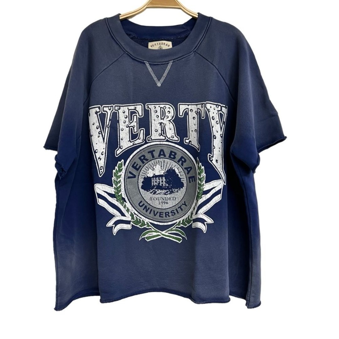 New Mens Vertabrae Verty University Crew Neck Shirt