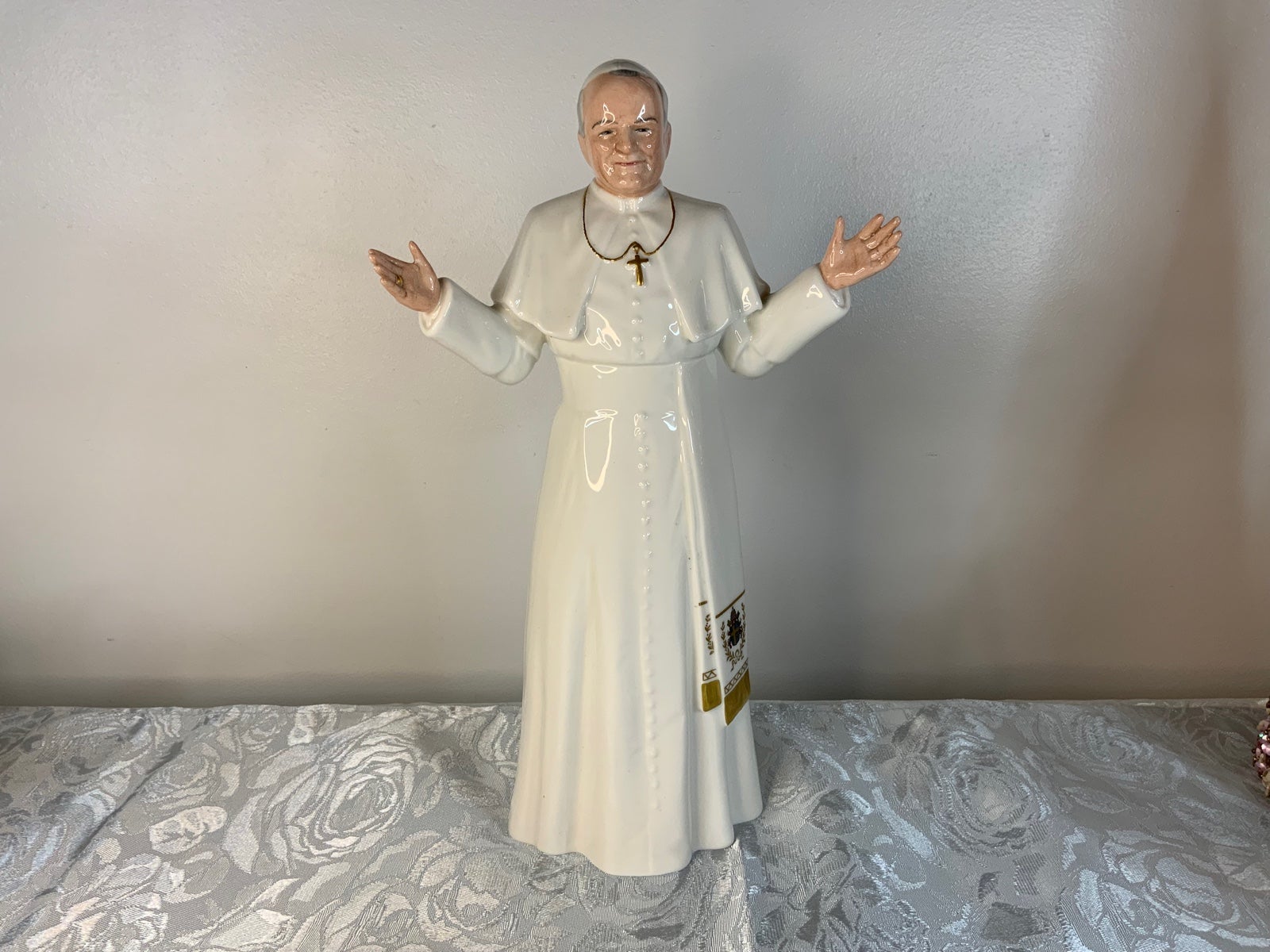 Royal Doulton, England, His Holiness Pope John Paul II Porcelain Statue