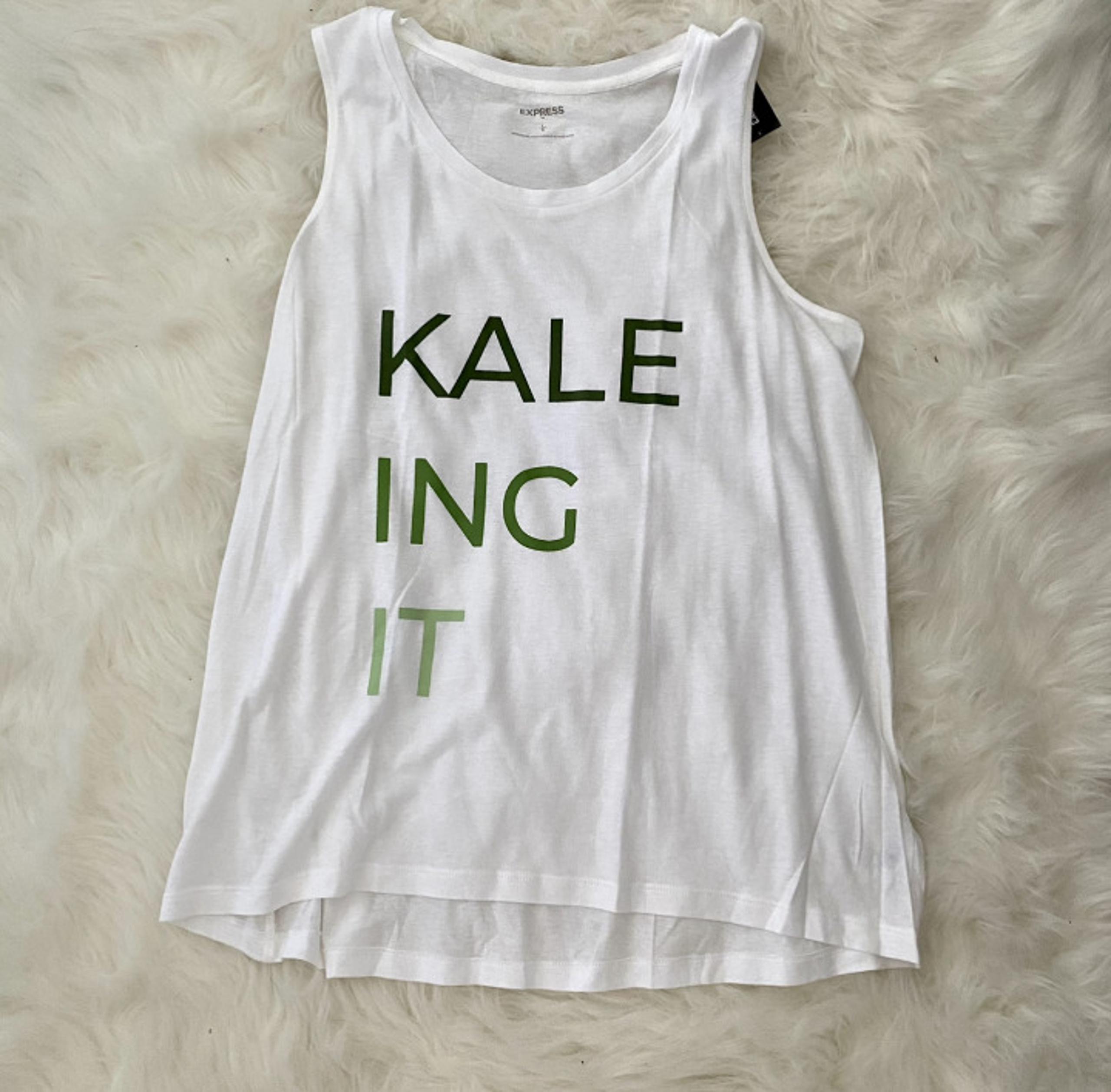 Express  Graphic Workout Tank