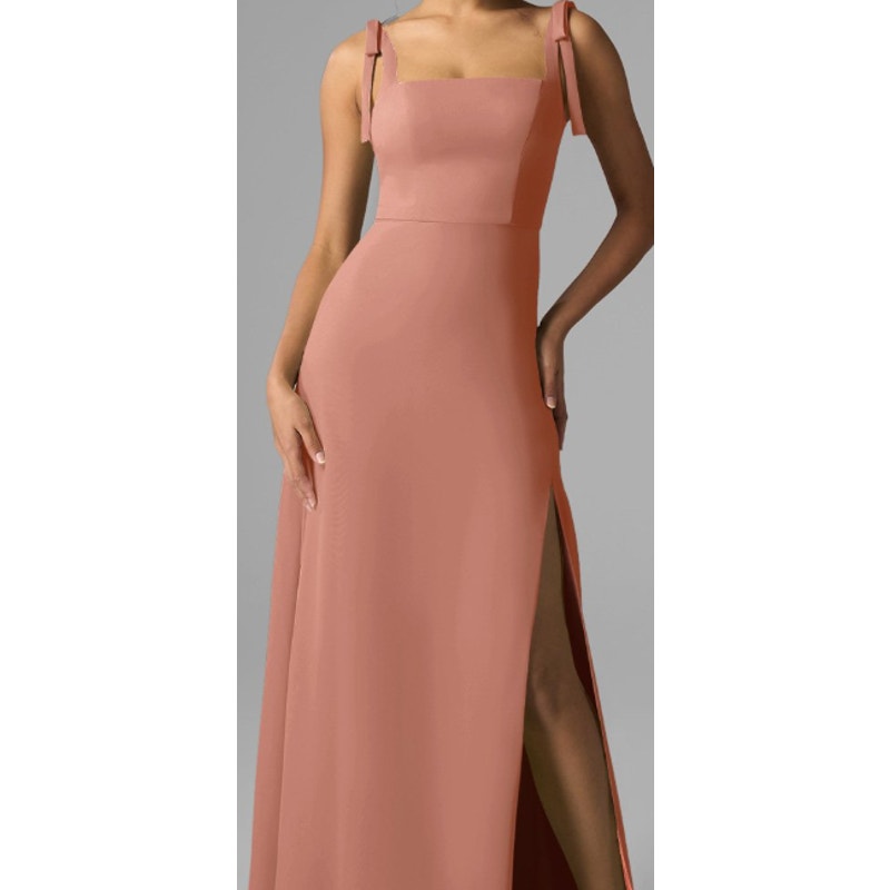 AW BRIDAL SZ 0 XS rose pink Maisha formal party bridesmaid maxi dress NEW b116