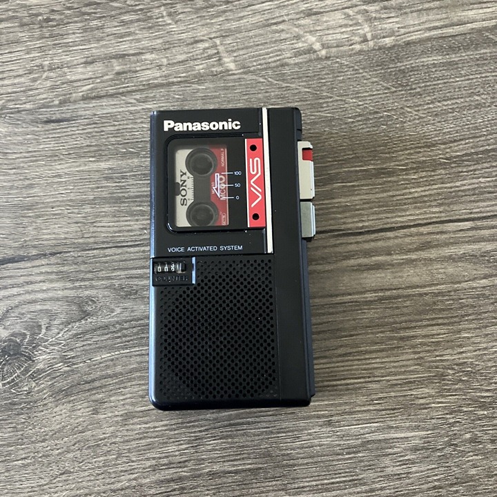 Panasonic Microcassette Recorder Model: RN-115D Handheld Tested WORKS