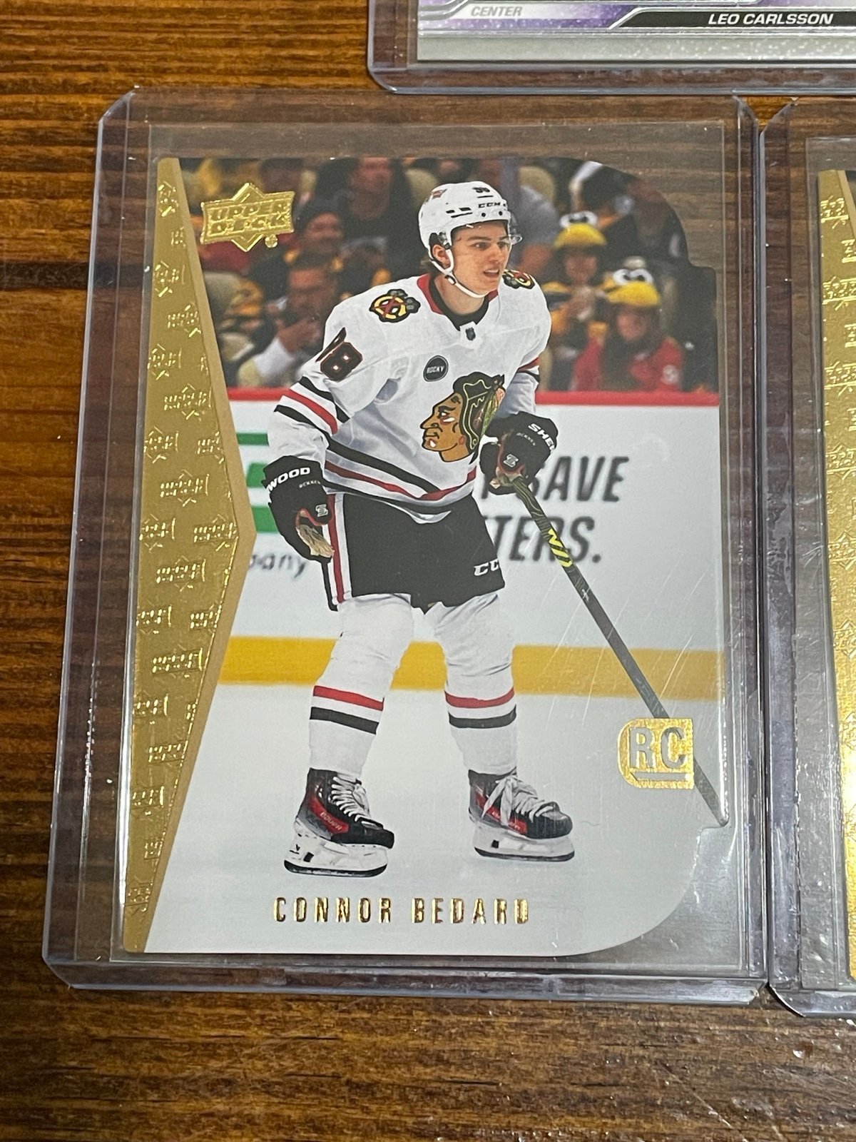 connor bedard die cut rookie upperdeck