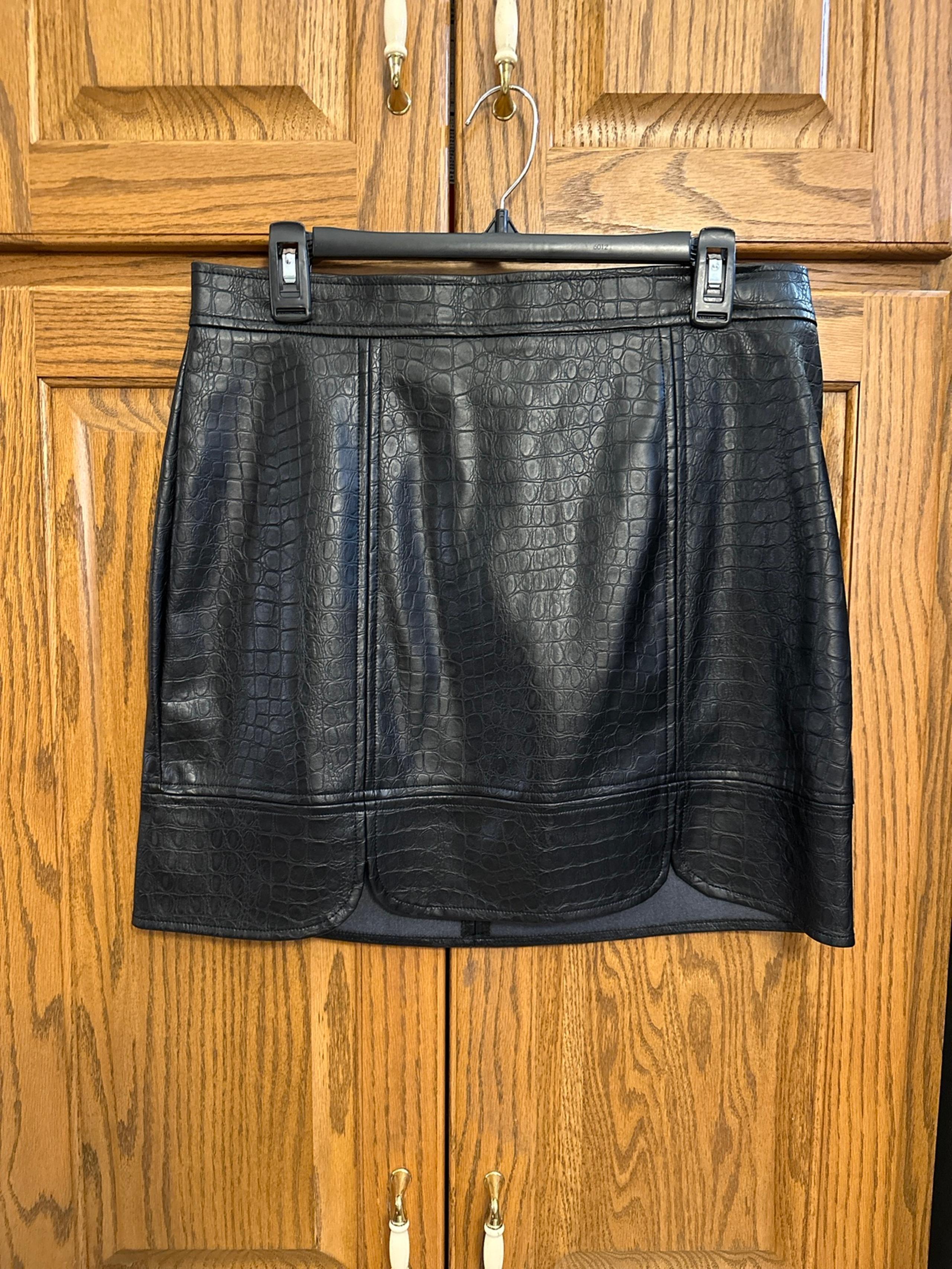 Faux Leather Mini Skirt