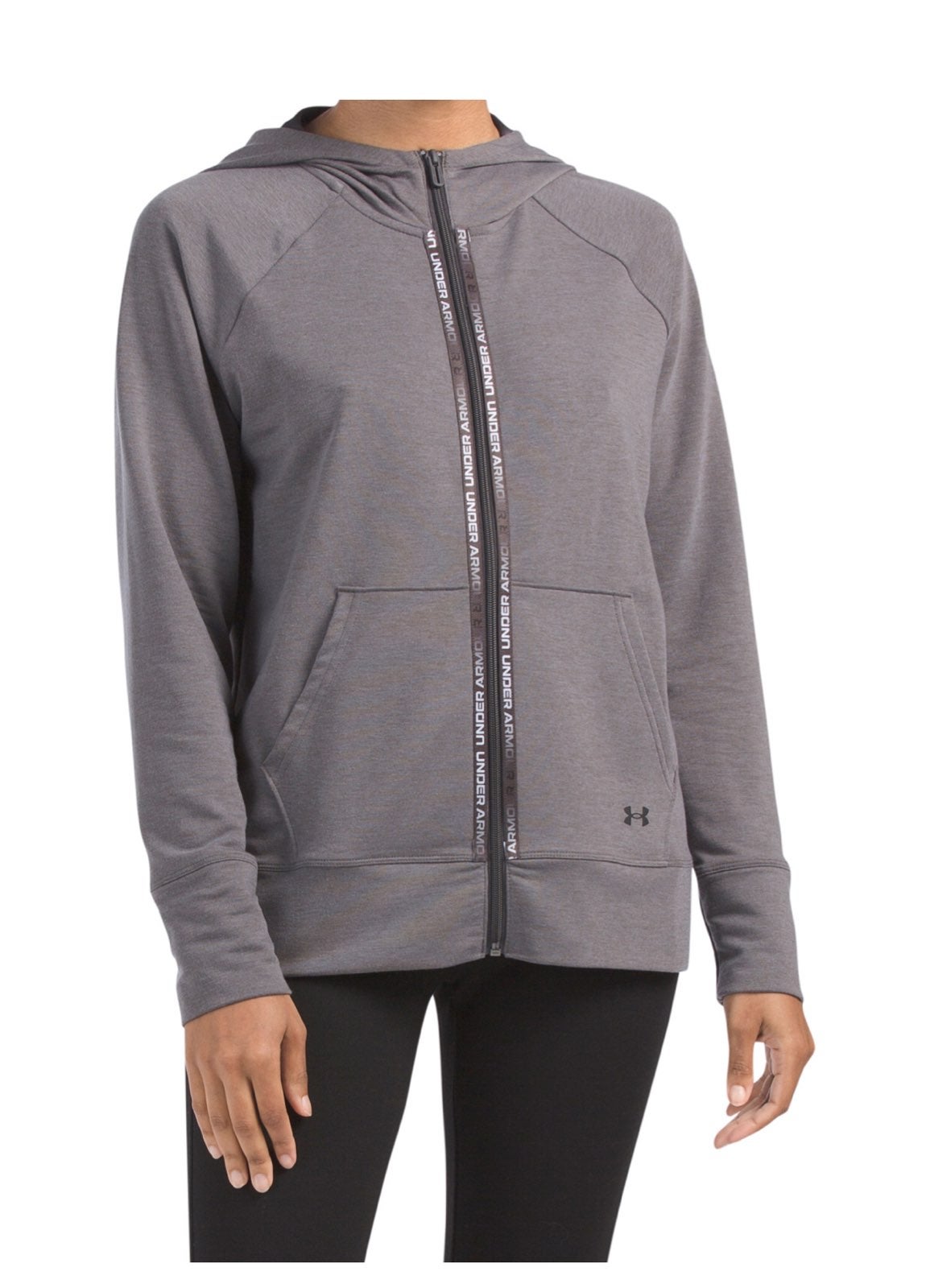 New Under Armour Women's UA Rival Terry Taped Full Zip Hoodie