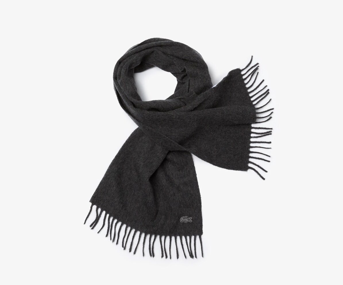 Lacoste wool& cashmere blend scarf
