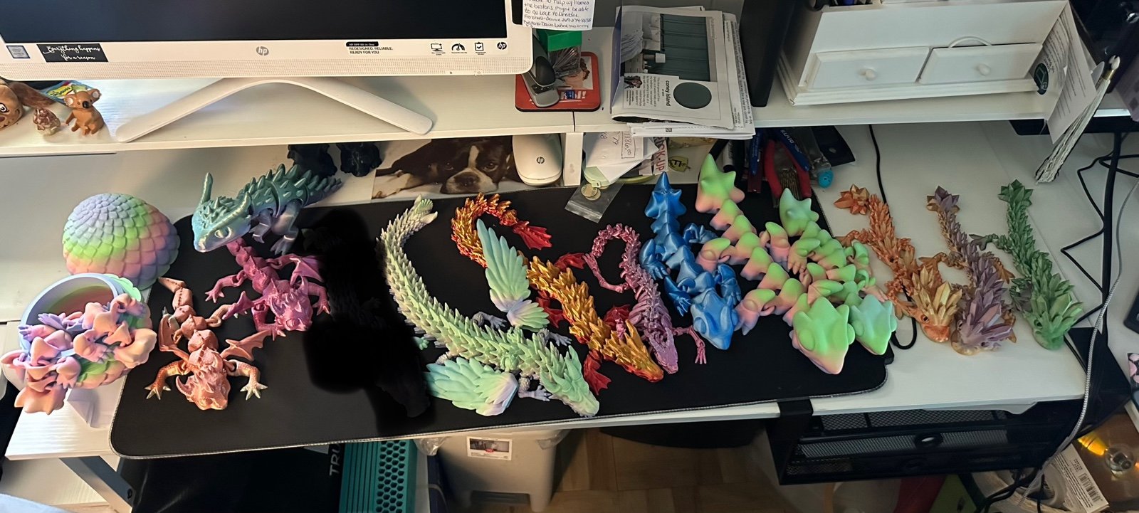 14 3d printed dragons