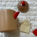 Daiwa Wooden Toys Play Kitchen Toaster, Butter Set, Tea Set