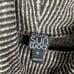 Clara Sun woo Top Grey & Black Striped Boxy Ribbed Turtleneck Size Medium
