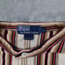 Polo Ralph Lauren Vintage Men's Brown Beige Vertical Striped Henley Shirt size L