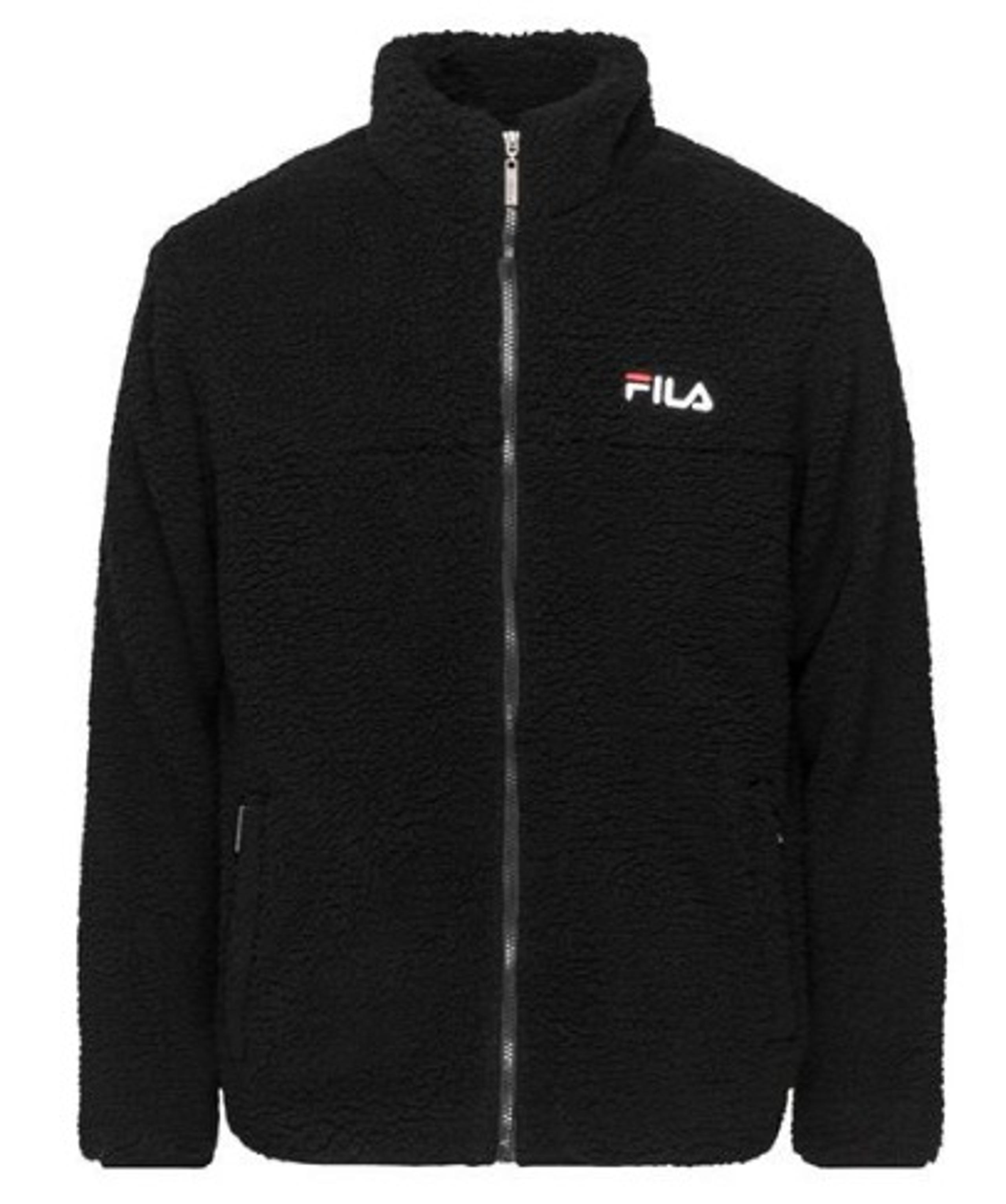 FILA Sherpa Full Zipper with Collar 712-801 Black Medium