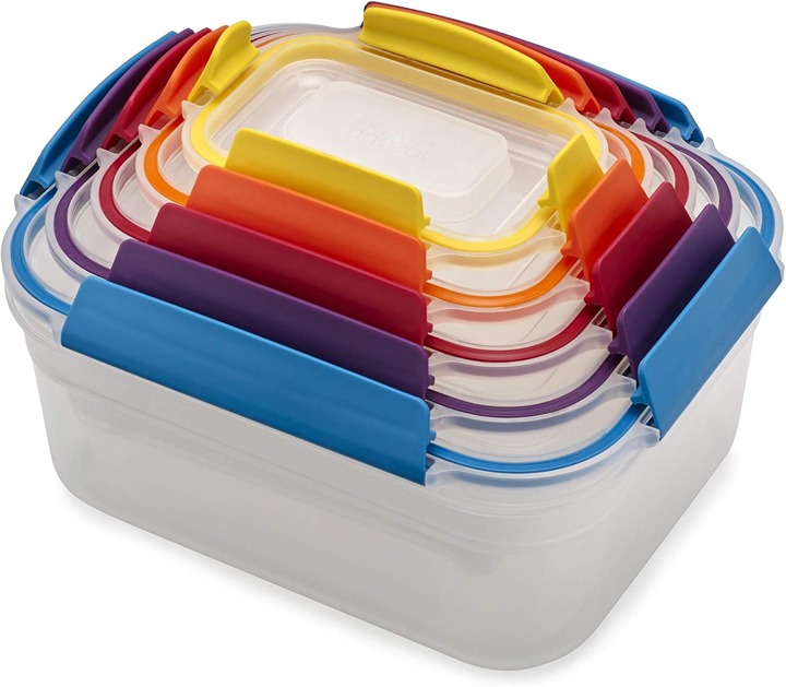 Storage Container Set with Lockable Airtight Leakproof Lids, 10-Piece