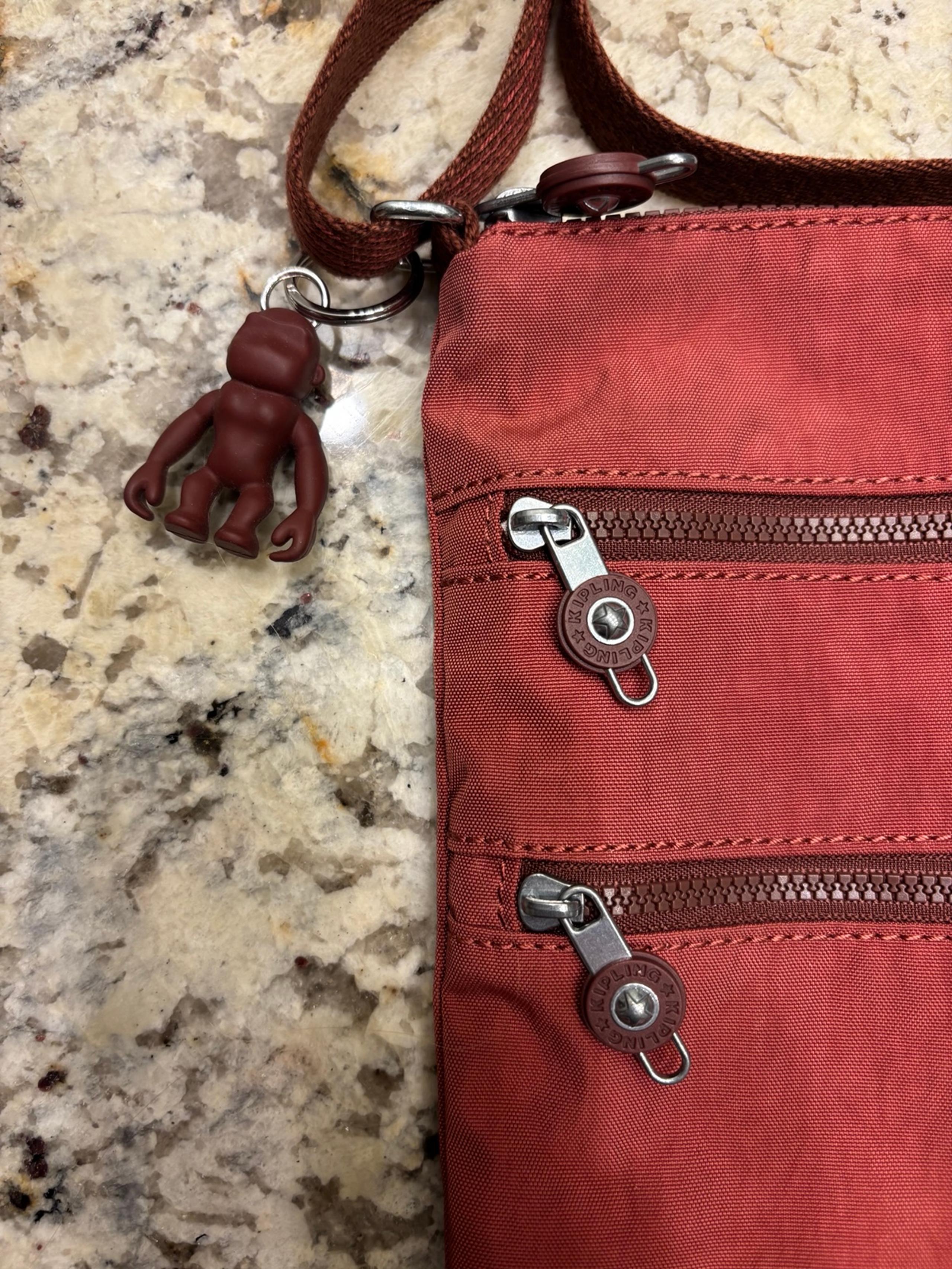 Vintage Kipling Crossbody Bag with original monkey keychain - Kiplling