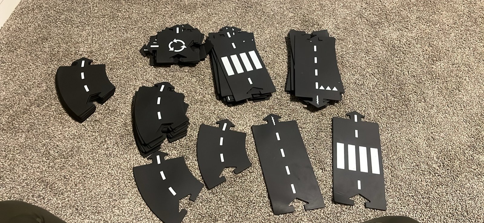 ‘Way to Play’ 54 pieces rubber road