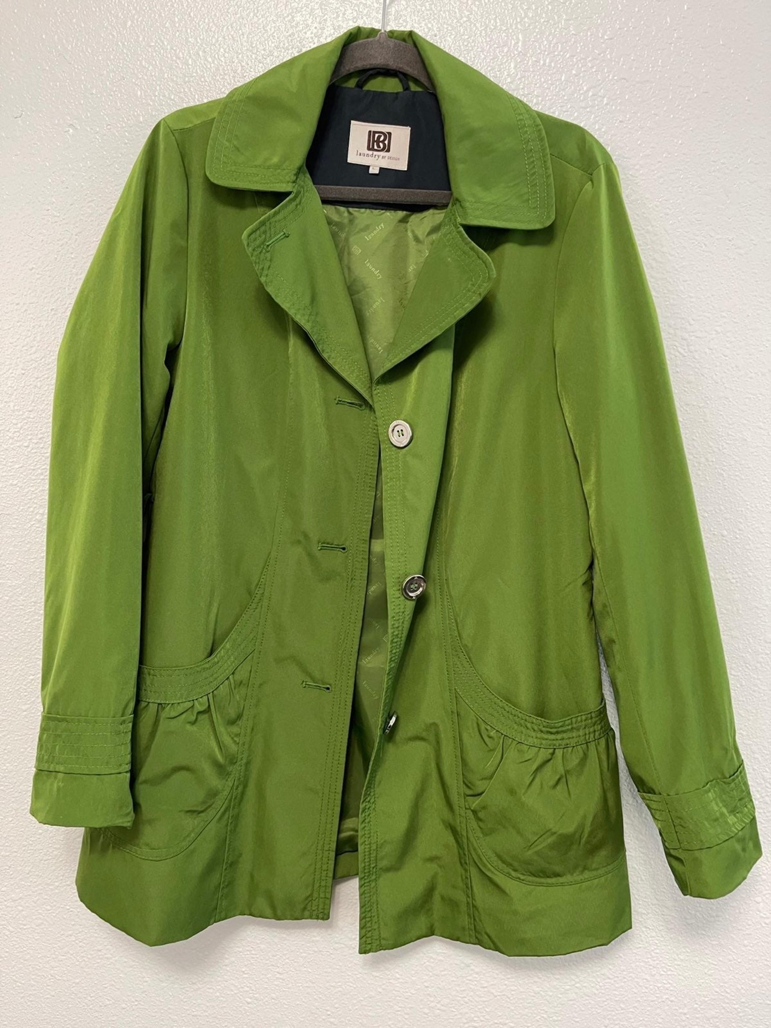 Vintage Laundry by Design Green Jacket Parka Coat Womens Large