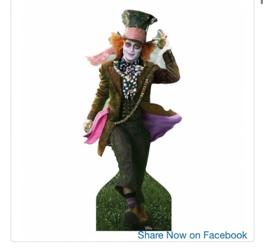 johnny depp in alice in wonderland costume