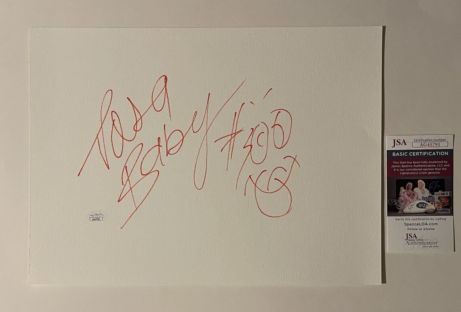 CHIEF KEEF SIGNED 11x14 + SKETCH 300 FINALLY RICH VERY RARE AUTOGRAPHED JSA COA