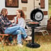 1600W Electric BBQ Grill w Precise Temperature Control & Grease Collector Black