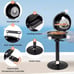1600W Electric BBQ Grill w Precise Temperature Control & Grease Collector Black