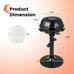 1600W Electric BBQ Grill w Precise Temperature Control & Grease Collector Black