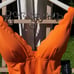 Kate Spade Orange Scalloped Swimsuit M